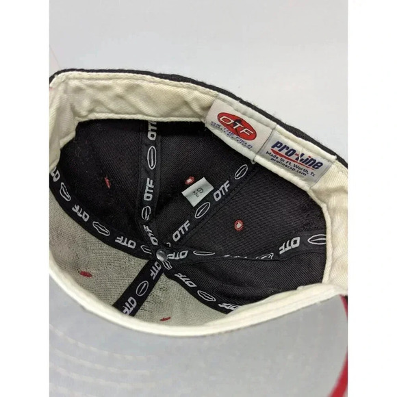 RARE Vintage Pro Line El Paso Diablos Baseball Hat Size 6 3/4 Black Red - Picture 4 of 8